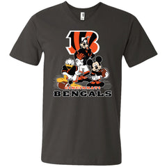 Mickey Mouse Cincinnati Bengals American Football Nfl Sports Shirt Men V-Neck T-Shirt Men V-Neck T-Shirt - parenttees