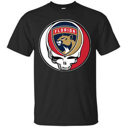 Florida Panthers Grateful Dead Steal Your Face Hockey Nhl Shirts Men Cotton T-Shirt