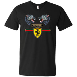 Gucci Ferrari Shirt Men V-Neck T-Shirt