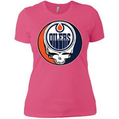 Edmonton Oilers Grateful Dead Steal Your Face Hockey Nhl Shirts Women Cotton T-Shirt Women Cotton T-Shirt - parenttees