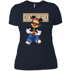 Gucci Logo Shirt Mickey Mouse T-shirt Women Cotton T-Shirt Women Cotton T-Shirt - parenttees