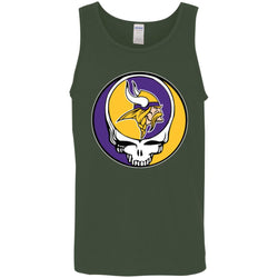 Minnesota Vikings Grateful Dead Steal Your Face Football Nfl Shirts Men Cotton Tank