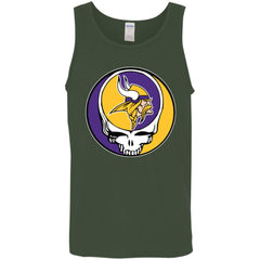 Minnesota Vikings Grateful Dead Steal Your Face Football Nfl Shirts Men Cotton Tank Men Cotton Tank - parenttees