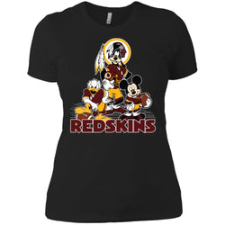 Mickey Mouse Washington Redskins American Football Nfl Sports Shirt Women Cotton T-Shirt