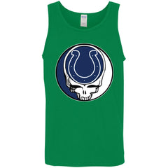 Indianapolis Colts Grateful Dead Steal Your Face Football Nfl Shirts Men Cotton Tank Men Cotton Tank - parenttees