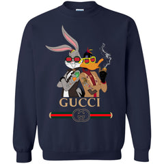 Gucci Trending T-shirt Rabbit And Donald T-shirt Crewneck Pullover Sweatshirt Crewneck Pullover Sweatshirt - parenttees