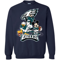 Mickey Mouse Philadelphia Eagle American Football Nfl Sports Shirt Crewneck Pullover Sweatshirt