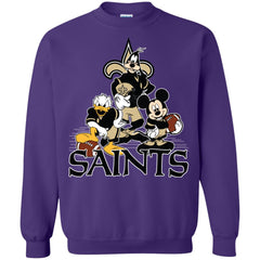 Mickey Mouse New Orleans Saints American Football Nfl Sports Shirt Crewneck Pullover Sweatshirt Crewneck Pullover Sweatshirt - parenttees