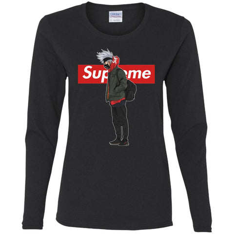 Supreme Naruto Funny Style T-shirt Women Long Sleeve Shirt Black / S Women Long Sleeve Shirt - parenttees