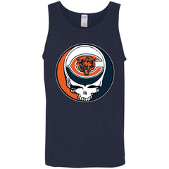 Chicago Bears Grateful Dead Steal Your Face Football Nfl Shirts Men Cotton Tank Men Cotton Tank - parenttees