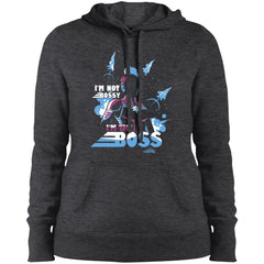 Captain Marvel I'm The Boss Space Blue Red Women Hooded Sweatshirt Women Hooded Sweatshirt - parenttees