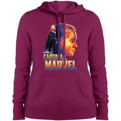 Captain Marvel Bold Sunset Portrait Women Hooded Sweatshirt Women Hooded Sweatshirt - parenttees