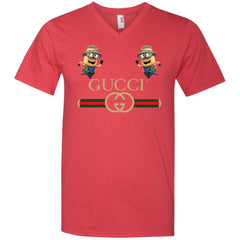 Gucci T-shirt Minion Funny Film T-shirt Men V-Neck T-Shirt Men V-Neck T-Shirt - parenttees