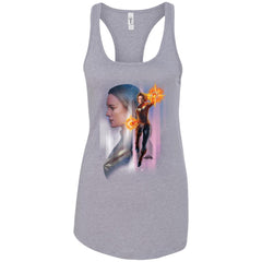 Captain Marvel Flying Space Portrait Women Tank Top Women Tank Top - parenttees