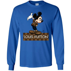 Louis Vuitton Mickey T-shirt Men Long Sleeve Shirt Men Long Sleeve Shirt - parenttees