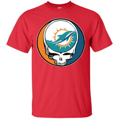 Miami Dolphins Grateful Dead Steal Your Face Football Nfl Shirts Men Cotton T-Shirt Men Cotton T-Shirt - parenttees