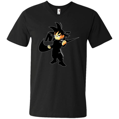 Goku Nike Best Shirt Trending T-shirt Men V-Neck T-Shirt Black / S Men V-Neck T-Shirt - parenttees