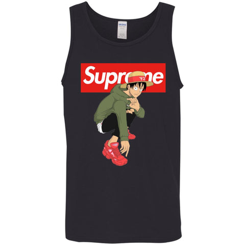 Supreme One Piece Y3 T-shirt Men Cotton Tank Black / X-Small Men Cotton Tank - parenttees