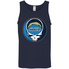 Los Angeles Chargers Grateful Dead Steal Your Face Football Nfl Shirts Men Cotton Tank Men Cotton Tank - parenttees