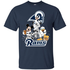 Nfl – Los Angeles Rams Donald Duck Goofy Mickey Mouse Super Bowl 2019 Football Men Cotton T-Shirt Men Cotton T-Shirt - parenttees