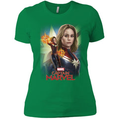 Marvel Captain Marvel Powers Portrait Women Cotton T-Shirt Women Cotton T-Shirt - parenttees