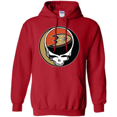 Anaheim Ducks Grateful Dead Steal Your Face Hockey Nhl Shirts Pullover Hoodie Sweatshirt Pullover Hoodie Sweatshirt - parenttees