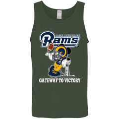 Los Angeles Rams Gateway To Victory Super Bowl 2019 Mickey Mouse Football Nfl Men Cotton Tank Men Cotton Tank - parenttees