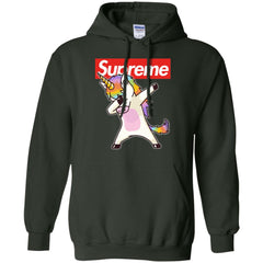 Supreme Unicorn T-shirt Dance Dabbing Unicorn Pullover Hoodie Sweatshirt Pullover Hoodie Sweatshirt - parenttees