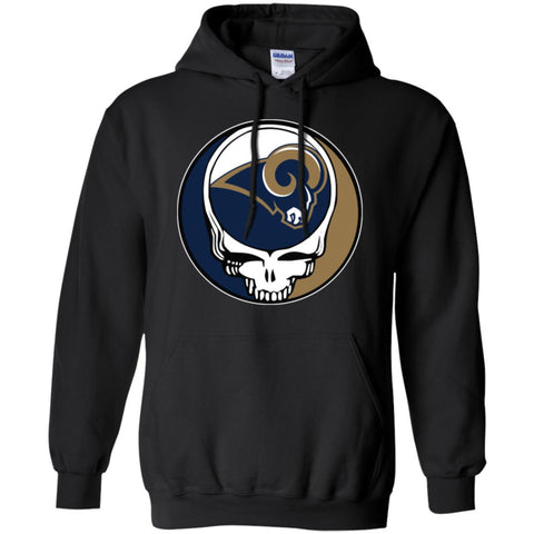 Los Angeles Rams Grateful Dead Steal Your Face Football Nfl Shirts Pullover Hoodie Sweatshirt Black / S Pullover Hoodie Sweatshirt - parenttees