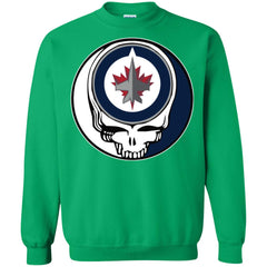 Winnipeg Jets Grateful Dead Steal Your Face Hockey Nhl Shirts Crewneck Pullover Sweatshirt Crewneck Pullover Sweatshirt - parenttees