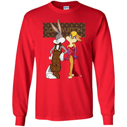 Louis Vuitton Rabbit Love Family T-shirt Men Long Sleeve Shirt