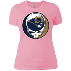 Los Angeles Rams Grateful Dead Steal Your Face Football Nfl Shirts Women Cotton T-Shirt Women Cotton T-Shirt - parenttees