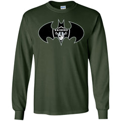 We Are The Oakland Raiders Batman Nfl Mashup Men Long Sleeve Shirt Men Long Sleeve Shirt - parenttees