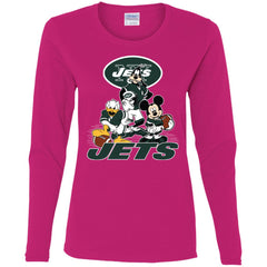 Mickey Mouse New York Jets American Football Nfl Sports Shirt Women Long Sleeve Shirt Women Long Sleeve Shirt - parenttees