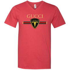 Gucci Tesla T-shirt Men V-Neck T-Shirt Men V-Neck T-Shirt - parenttees