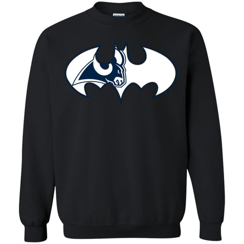 We Are The Los Angeles Rams Batman Nfl Mashup Crewneck Pullover Sweatshirt Black / S Crewneck Pullover Sweatshirt - parenttees