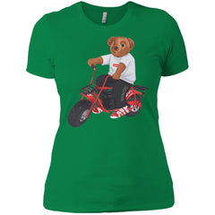 Supreme Bear Moto T-shirt Women Cotton T-Shirt Women Cotton T-Shirt - parenttees