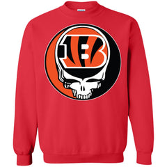 Cincinnati Bengals Grateful Dead Steal Your Face Football Nfl Shirts Crewneck Pullover Sweatshirt Crewneck Pullover Sweatshirt - parenttees