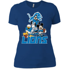 Mickey Mouse Detroit Lions American Football Nfl Sports Shirt Women Cotton T-Shirt Women Cotton T-Shirt - parenttees