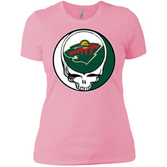 Minnesota Wild Grateful Dead Steal Your Face Hockey Nhl Shirts Women Cotton T-Shirt Women Cotton T-Shirt - parenttees