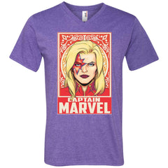 Captain Marvel Ornament Men V-Neck T-Shirt Men V-Neck T-Shirt - parenttees