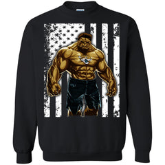 Giants Hulk Jacksonville Jaguars T-shirt Flag Crewneck Pullover Sweatshirt Crewneck Pullover Sweatshirt - parenttees