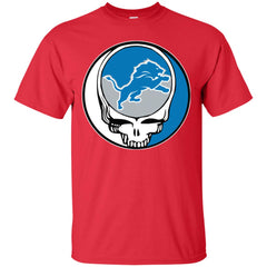 Detroit Lions Grateful Dead Steal Your Face Football Nfl Shirts Men Cotton T-Shirt Men Cotton T-Shirt - parenttees