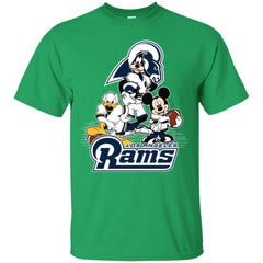 Mickey Mouse Los Angeles Rams American Football Nfl Sports Shirt Men Cotton T-Shirt Men Cotton T-Shirt - parenttees