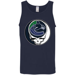 Vancouver Canucks Grateful Dead Steal Your Face Hockey Nhl Shirts Men Cotton Tank Men Cotton Tank - parenttees