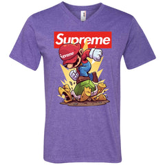 Supreme Mario Gaming T-shirt Men V-Neck T-Shirt Men V-Neck T-Shirt - parenttees