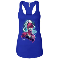 Marvel Captain Marvel Space Glow Neon Women Tank Top Women Tank Top - parenttees