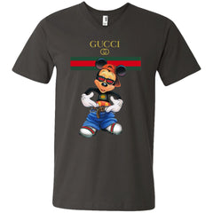 Gucci Logo Mickey Gift Trending T-shirt Men V-Neck T-Shirt Men V-Neck T-Shirt - parenttees