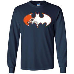 We Are The Cleveland Browns Batman Nfl Mashup Men Long Sleeve Shirt Men Long Sleeve Shirt - parenttees