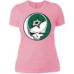 Dallas Stars Grateful Dead Steal Your Face Hockey Nhl Shirts Women Cotton T-Shirt Women Cotton T-Shirt - parenttees